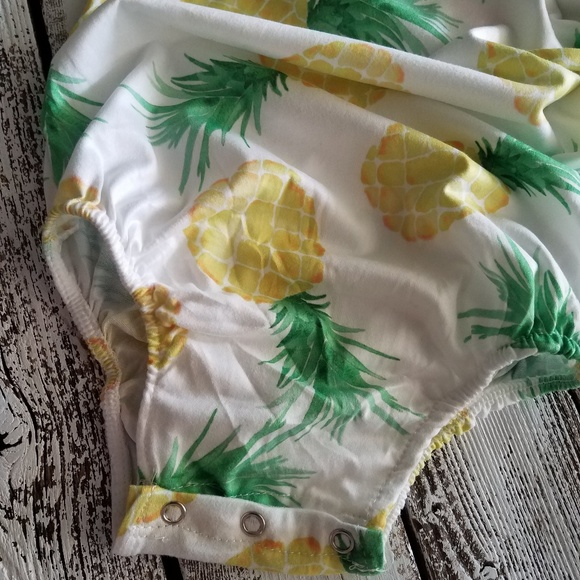 Host pick!⭐ Pineapple Flutter Sleeve Romper - Picture 3 of 3
